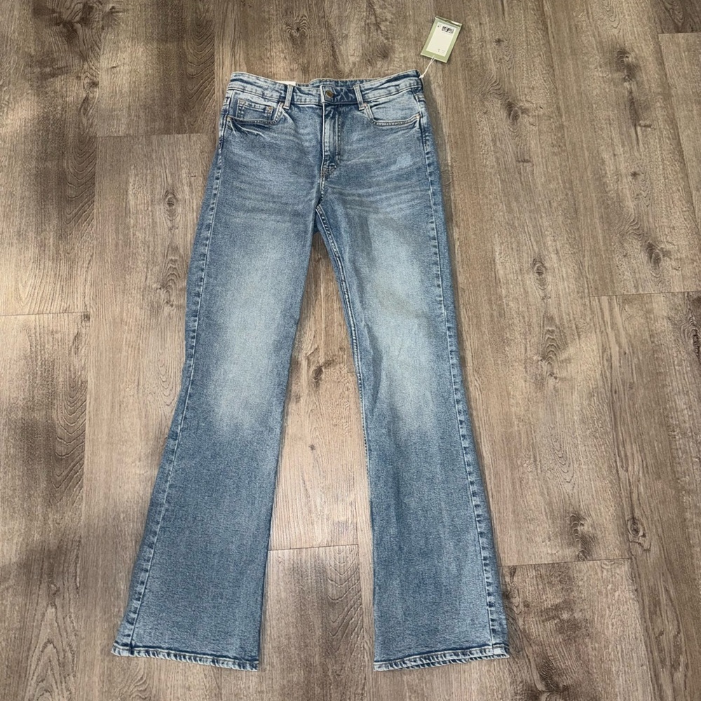 H&M boot cut high waisted jeans